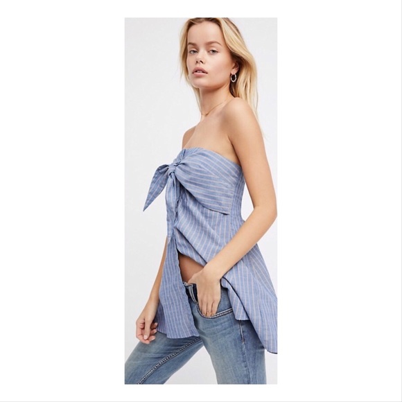 Free People Heartbreaker Striped Tube Top - Picture 3 of 9